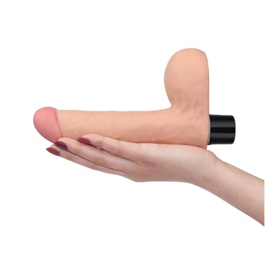 Realistyczny wibrator penis z jadrami 17 cm